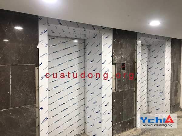 ốp inox cửa thang máy