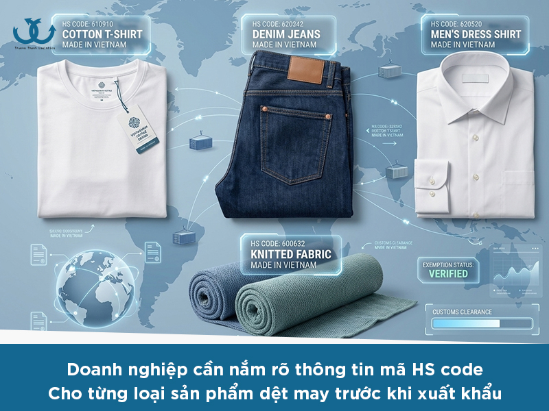 Thủ tục xuất khẩu hàng dệt may