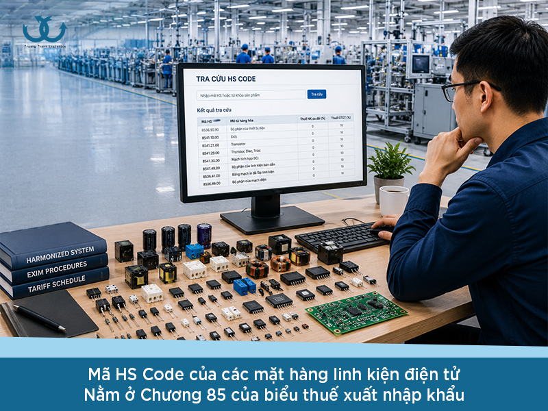 thủ tục xuất khẩu linh kiện điện tử 