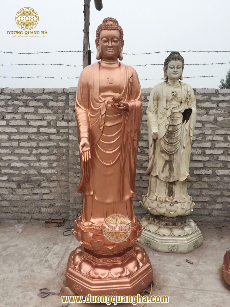 Mua tượng Phật A Di Đà: Kinh nghiệm lựa chọn tượng đẹp, chuẩn thần thái và phù hợp không gian thờ tự