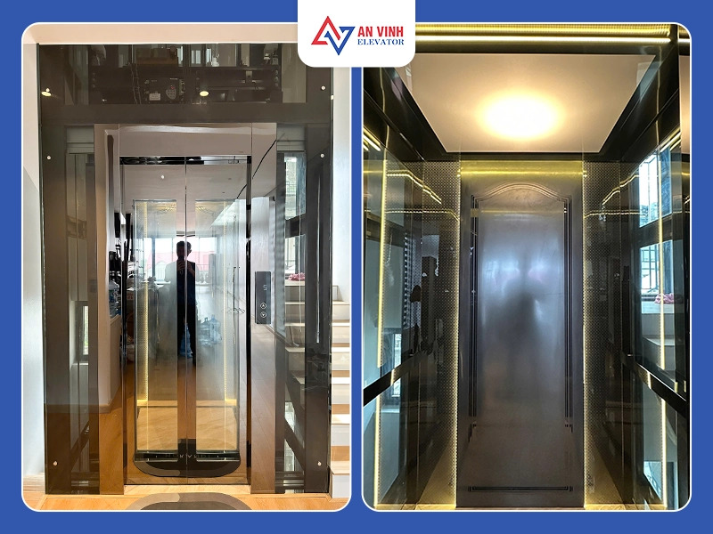 Thang máy cabin gương – Xu hướng nội thất nhà phố 2026–2027