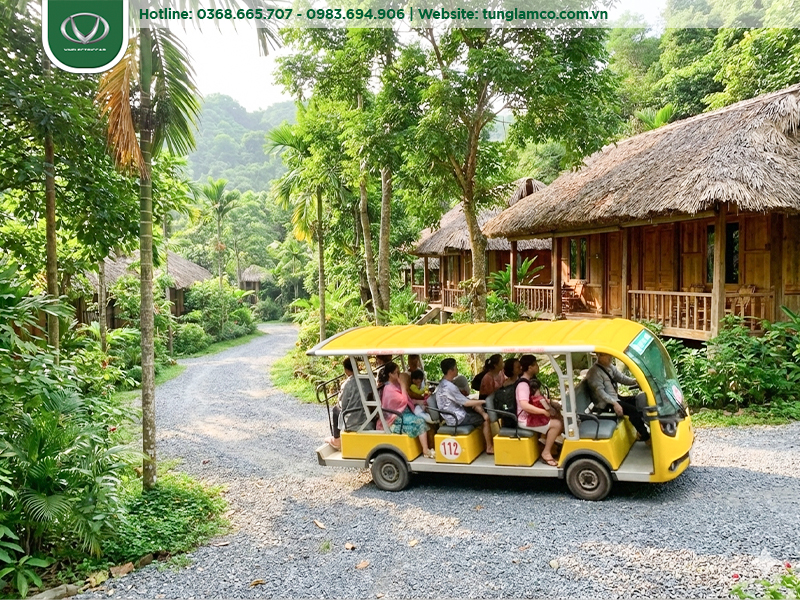 Xe điện du lịch 14 chỗ – Hướng đi hiệu quả cho vận hành nội khu quy mô lớn